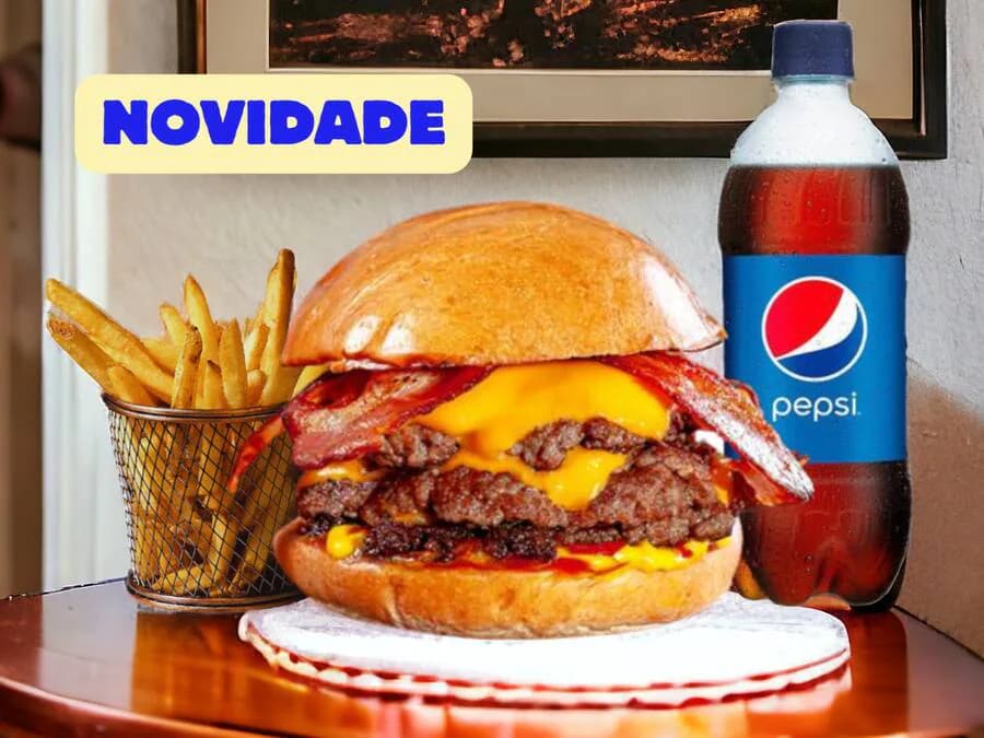 Combo Smash Bacon Triplo + Pepsi 600ml