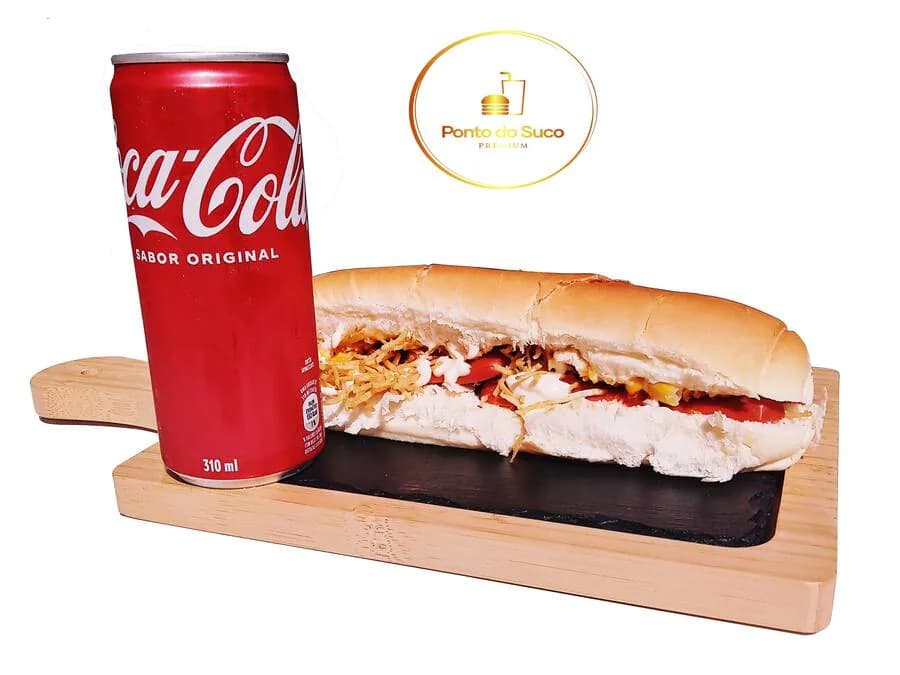 Hot dog + Coca Lata