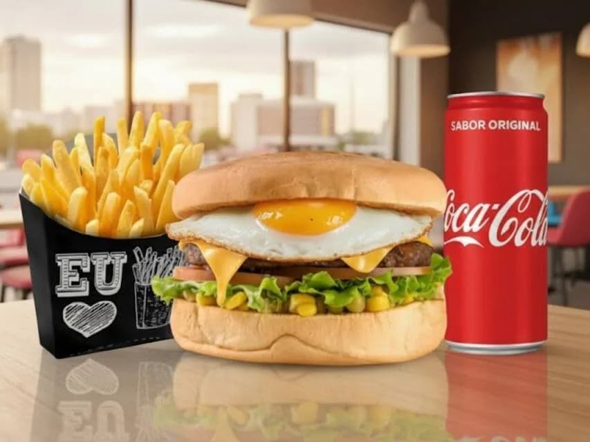 X Egg + Coca Lata + Batata Frita