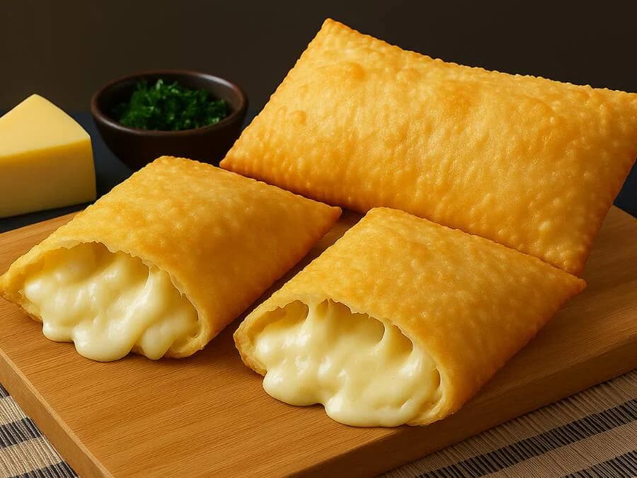3 Pasteis de Queijo Gigantes (25cm)