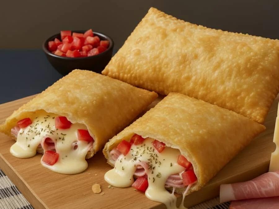 3 Pastéis gigantes de Pizza (25cm)