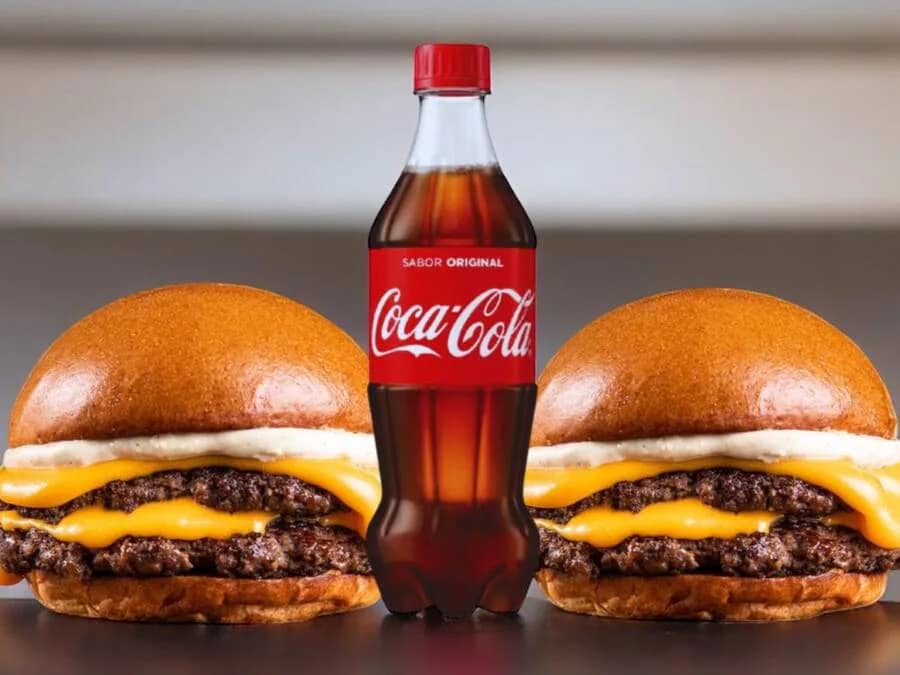 Combo Casal: 02 Smash Duplo + Batata Frita + Coca-Cola 600ml